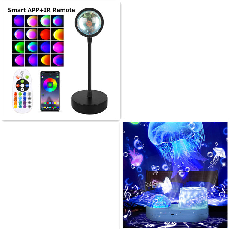 Sunset Projection Lamp Sunset Projector Night Light Wall Decoration Li ...